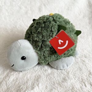 Aurora Cactus Kingdom Turtle Small 8” Stuffed Animal Plush Green